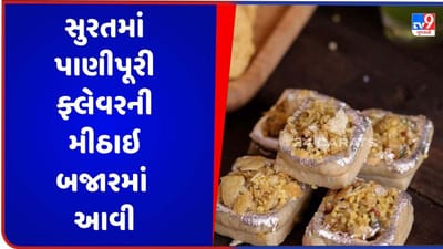 Surat : મીઠાઈ વિક્રેતાએ તૈયાર કરી પાણીપુરીના ફ્લેવરવાળી મીઠાઈ, કહ્યું બહેનોને ખાસ પસંદ પડશે