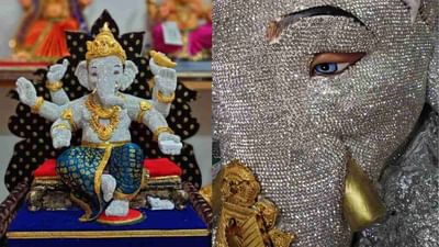 Surat : ડાયમંડ સિટીની ચમક વધારશે ડાયમંડના ગણપતિ, ડેકોરેશનમાં હીરા જડિત ગણપતિની ભારે ડિમાન્ડ
