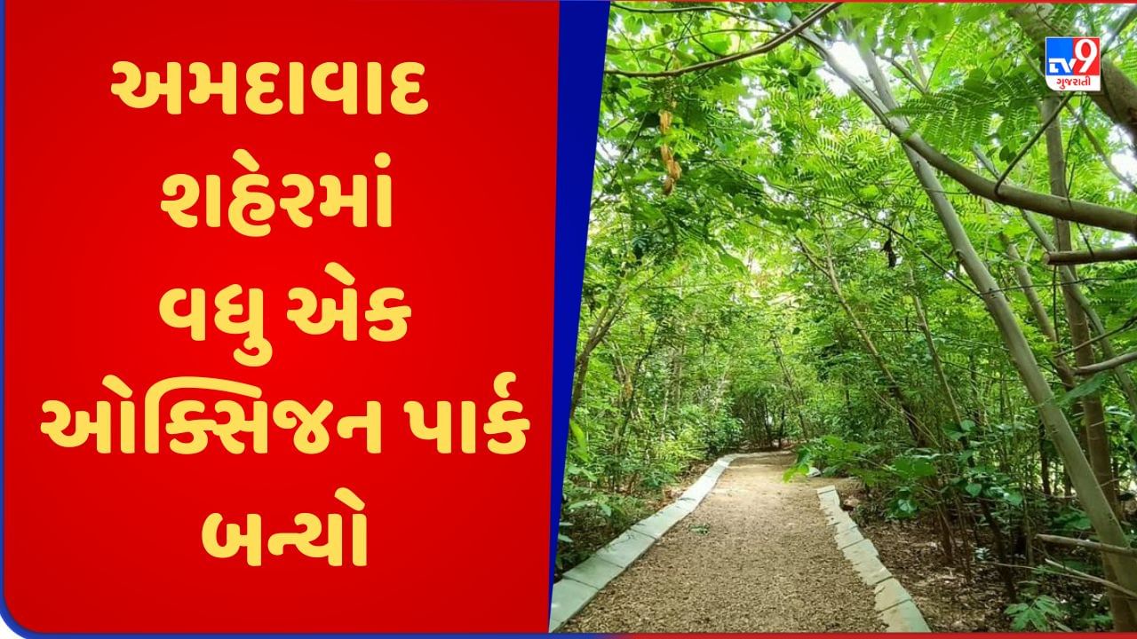Ahmedabad : શહેરમાં વધુ એક ઓક્સિજન પાર્ક બન્યો, હેબતપુરમાં 12 હજાર વૃક્ષ સાથે PPP મોડલથી પાર્ક વિકસિત કરાયો