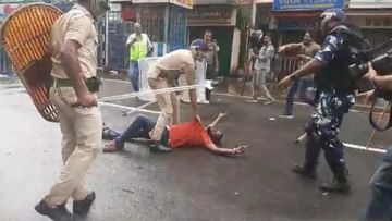 नबन्ना अभियान : पुलिस और भाजपा समर्थकों के बीच झड़प, पुलिस ने दागे आंसू गैस के कनस्तर