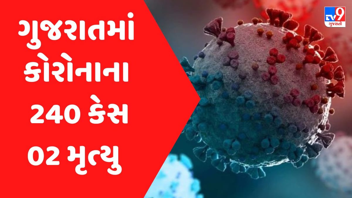 ગુજરાતમાં કોરોનાના નવા 240 કેસ, બે લોકોના મૃત્યુ, 98 દર્દીઓ સાજા થયા