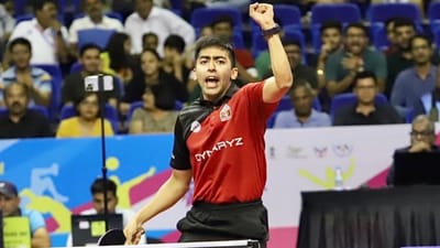 ગુજરાતનો હરમીત દેસાઈ નેશનલ ગેમ્સ 2022માં ટેબલ ટેનિસમાં મેન્સ સિંગલ્સની ફાઇનલમાં પહોંચ્યો