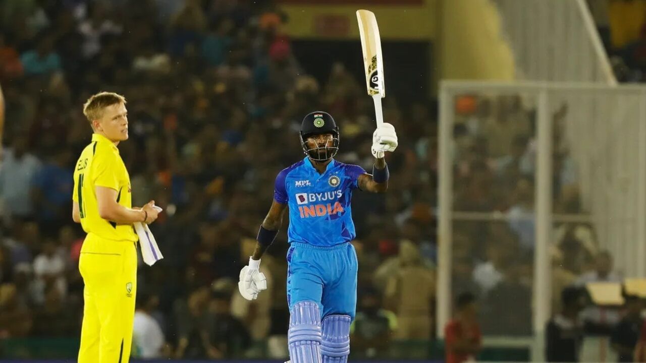 India vs Australia, 1st T20i Match: ઓસ્ટ્રેલિયા સામે ભારતે 209 રનનુ વિશાળ લક્ષ્ય રાખ્યુ, હાર્દિક પંડ્યાની તોફાની અડધી સદી