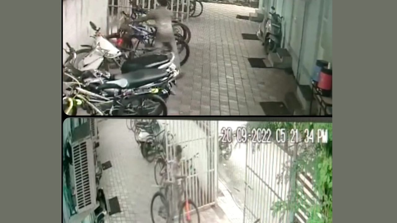 Surat માં હાઈટેક સાયકલ ચોરીની ઘટના CCTVમાં કેદ થઈ, પોલીસે તપાસ હાથ ધરી