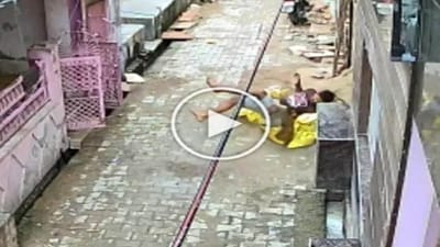Viral Video : પોતાની બાળકી માટે પિતાએ વાંદરાઓ પર કર્યો હમલો, રુવાટાં ઉભા કરતો વીડિયો થયો વાયરલ