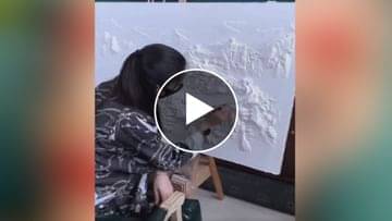 Art Viral Video : યુવતીએ વ્હાઇટ બોર્ડ પર કોતર્યું Wall of China, કળા જોઈને તમે થઈ જશો આશ્ચર્યચકિત