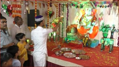 Junagadh: ગણેશપર્વ પર બાપ્પાના પંડાલમાં જોવા મળ્યો આરતી અને બંદગીનો સમન્વય, લોકગાયક શબ્બીર ચોરવાડાએ આપ્યો કોમી એક્તાનો સંદેશ