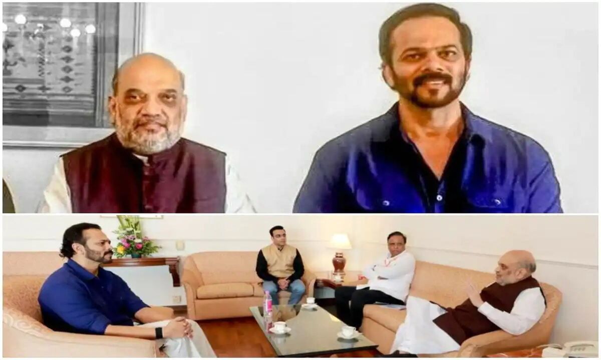 Mumbai: Home Minister Amit Shah met Action Director Rohit Shetty