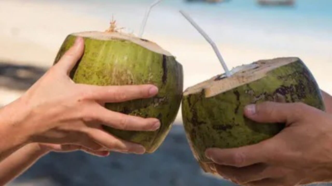 નારિયેળ પાણીમાં પ્રાકૃતિક મોઇશ્ચરાજિંગ ગુણ હોય છે. તે ત્વચાને સુંદર, હાઈડ્રેટ અને મોઇશ્ચરાઈજ બનાવે છે. નારિયેળ પાણીથી ચહેરો ધોવાથી ચહેરાની સમસ્યાઓ ઓછી જાય છે. ચહેરાને પ્રાકૃતિક ચમક મળે છે. 