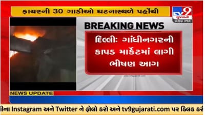 દિલ્હીના કાપડ માર્કેટમાં ભીષણ આગ, ફાયરની 30 ગાડીઓ ઘટનાસ્થળે પહોંચી દિલ્હીના કાપડ માર્કેટમાં ભીષણ આગ, ફાયરની 30 ગાડીઓ ઘટનાસ્થળે પહોંચી