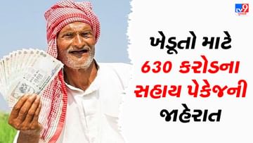 ગુજરાત સરકારે ખેડૂતો માટે 630 કરોડના સહાય પેકેજની કરી જાહેરાત, 8 લાખથી વધુ ખેડૂતોને મળશે લાભ