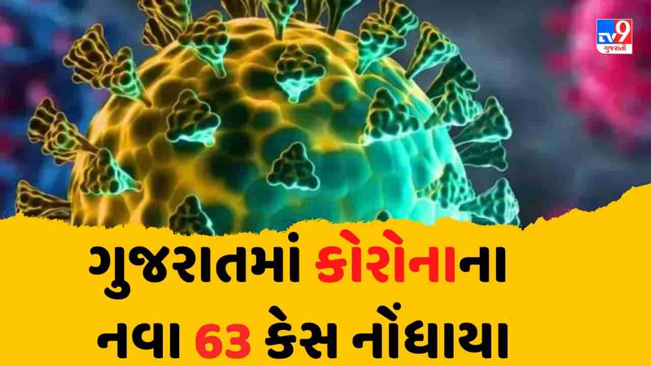 ગુજરાતમાં કોરોનાના નવા 63 કેસ નોંધાયા, એક્ટિવ કેસની સંખ્યા 561 એ પહોંચી