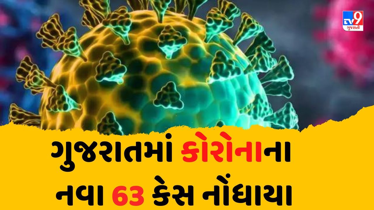 ગુજરાતમાં કોરોનાના નવા 63 કેસ નોંધાયા, એક્ટિવ કેસની સંખ્યા 561 એ પહોંચી