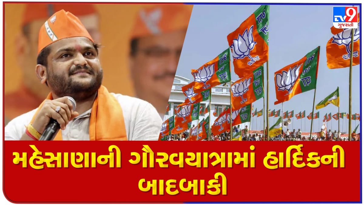 Gujarat Election: મહેસાણામાં ભાજપની ગૌરવ યાત્રામાં નહી જોડાય હાર્દિક પટેલ, જાણો શું છે કારણ ?