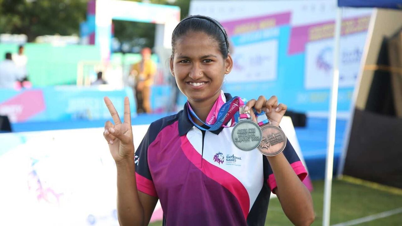 National Games 2022 મઘ્યાહન ભોજનમાં રસોઈ કરતી માતા અને ખેડૂત પિતાની