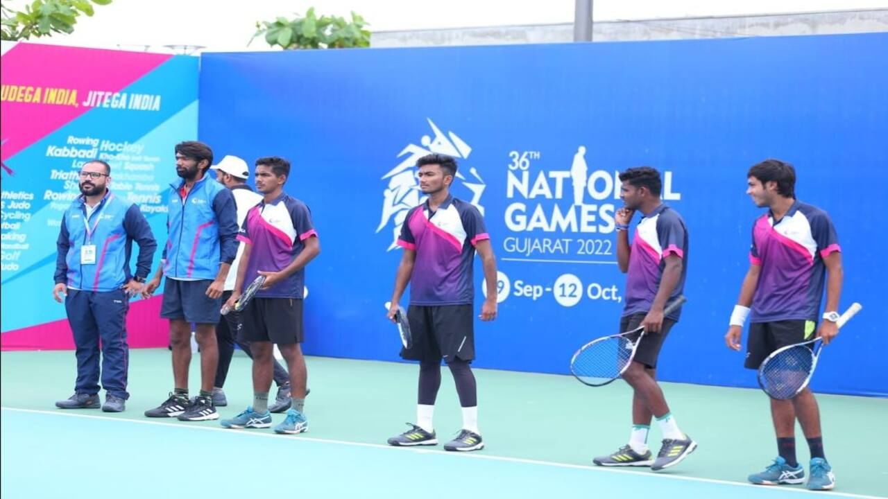 National Games 2022 માં સોફટ ટેનિસમાં પુરૂષ ટીમે ગુજરાતને અપાવ્યો 11 મો ગોલ્ડ મેડલ