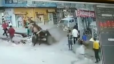 કારે 'ગધેડા ગાડી' ને મારી જોરદાર ટક્કર, સીટ બેલ્ટે બચાવ્યો જીવ! જુઓ ચોંકાવનારો વાયરલ વીડિયો