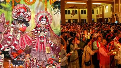 
ભગવાન શ્રીકૃષ્ણએ ઈન્દ્રના ક્રોધ અને અત્યાચાર સામે વ્રજવાસીઓનું રક્ષણ કરવા પોતાની ટચલી આંગળી પર ગોવર્ધન પર્વત ઉંચકયો હતો. આ પ્રંસગની યાદગીરી નિમિતે કારતક દીપોત્સવ ઉજવવામાં આવે છે. જેના ભાગરૂપે અમદાવાદના ભાડજ હરેકૃષ્ણ મંદિર ખાતે  26 ઓક્ટોબર, 2022 બુધવારના રોજ ગોવર્ધનપૂજા અને અન્નકૂટ મહોત્સવ ઉજવવામાં આવ્યો હતો. 
