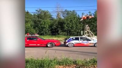 વાયરલ વીડિયો: શખ્સે કર્યો એટલો ખતરનાક સ્ટંટ, પગ નીચેથી પસાર થઈ કાર ! જોઈ લોકો ચોંકી ગયા