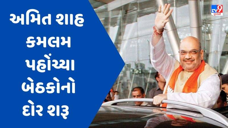 Gujarat Election 2022 : કેન્દ્રિય ગૃહમંત્રી અમિત શાહ કમલમ પહોંચ્યા, પાર્ટીના હોદ્દેદારો સાથે બેઠક શરૂ