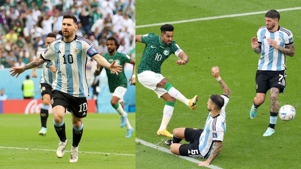 FIFA 2022 Argentina Vs Saudi Arabia : સાઉદી અરેબિયા એ અપસેટ સર્જ્યો, લિયોનેલ મેસ્સીના નેતૃત્વવાળી આર્જેન્ટિના ટીમને 2-1 થી હરાવ્યું