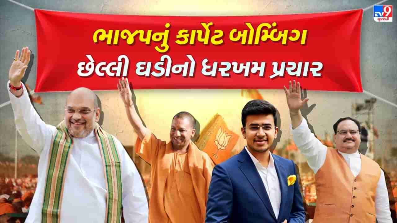 Gujarat Election 2022 : 89 બેઠકો માટે ભાજપનો પોતાના ઉમેદવારો માટે સ્ટાર પ્રચારકો સાથે ઝંઝાવાતી પ્રચાર, કોંગ્રેસના ઉમેદવારો એકલા અટૂલા !