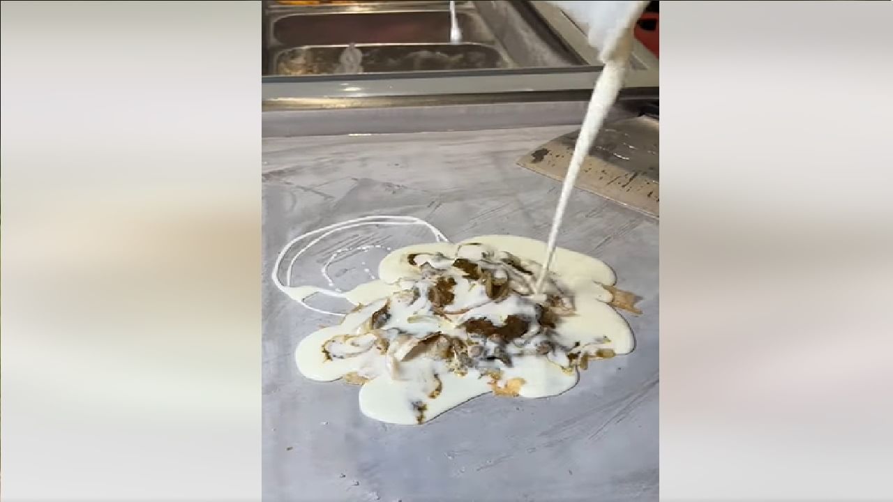 વ્યક્તિએ છોલે-ભટુરે માંથી બનાવ્યો Ice Cream Roll, Weird Food રેસીપી જોઈને આઈસક્રીમ ચાહકોને આવ્યો ગુસ્સો