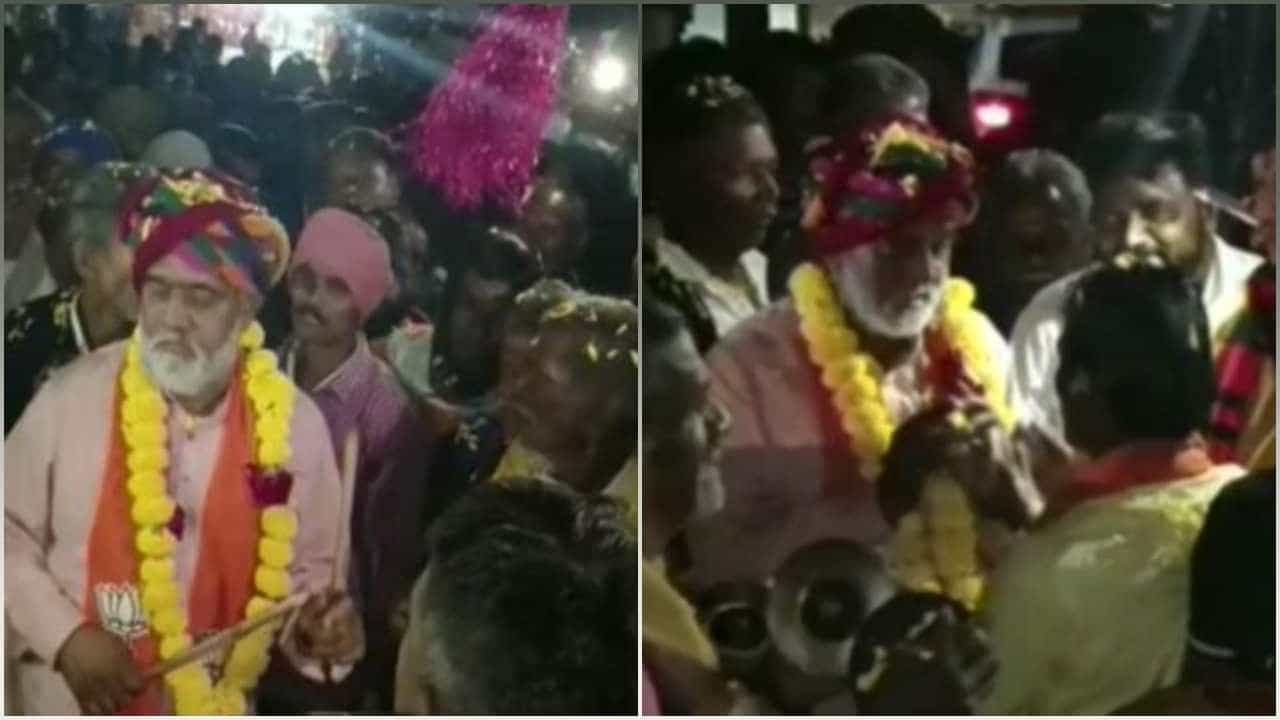 Gujarat Election 2022 : મતદારોને રીઝવવા નેતાઓના પૈંતરા ! કાલોલ બેઠકના ભાજપ ઉમેદવાર પ્રચાર દરમિયાન તાલબદ્ધ રીતે ઢોલ વગાડતા નજરે પડ્યા