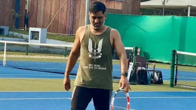 T20 World Cup માં ભારતની હારથી ભાંગી પડ્યો MS Dhoni, ટેનિસ ફાઈનલ રમવા ઉતર્યો, મેચ પૂરી ના થઈ શકી