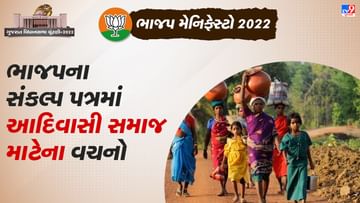 Bjp manifesto 2022: ભાજપના મેનિફેસ્ટોમાં આદિવાસી સમાજ પર રખાયુ છે વિશેષ ધ્યાન, વાંચો જાહેરાતના મુદ્દા