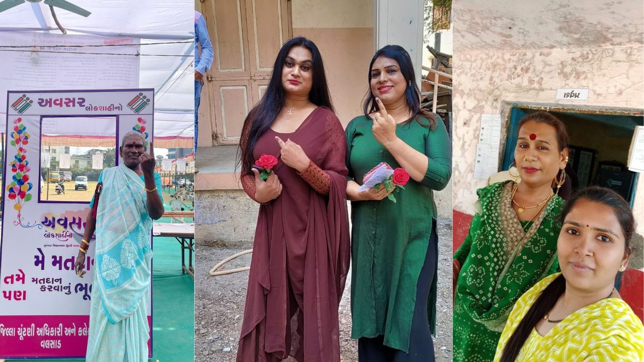 ગુજરાત વિધાનસભા ચૂંટણીના મતદાન માટે ટ્રાન્સઝેન્ડર મતદાતાઓ પણ મતદાન મથકો પર પહોંચ્યા હતા. 
