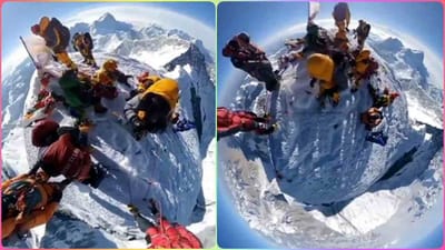 માઉન્ટ એવરેસ્ટની ટોચ પરથી આવી દેખાય છે દુનિયા, પર્વતની ટોચ પરનો 360 ડિગ્રીનો વીડિયો થયો વાયરલ