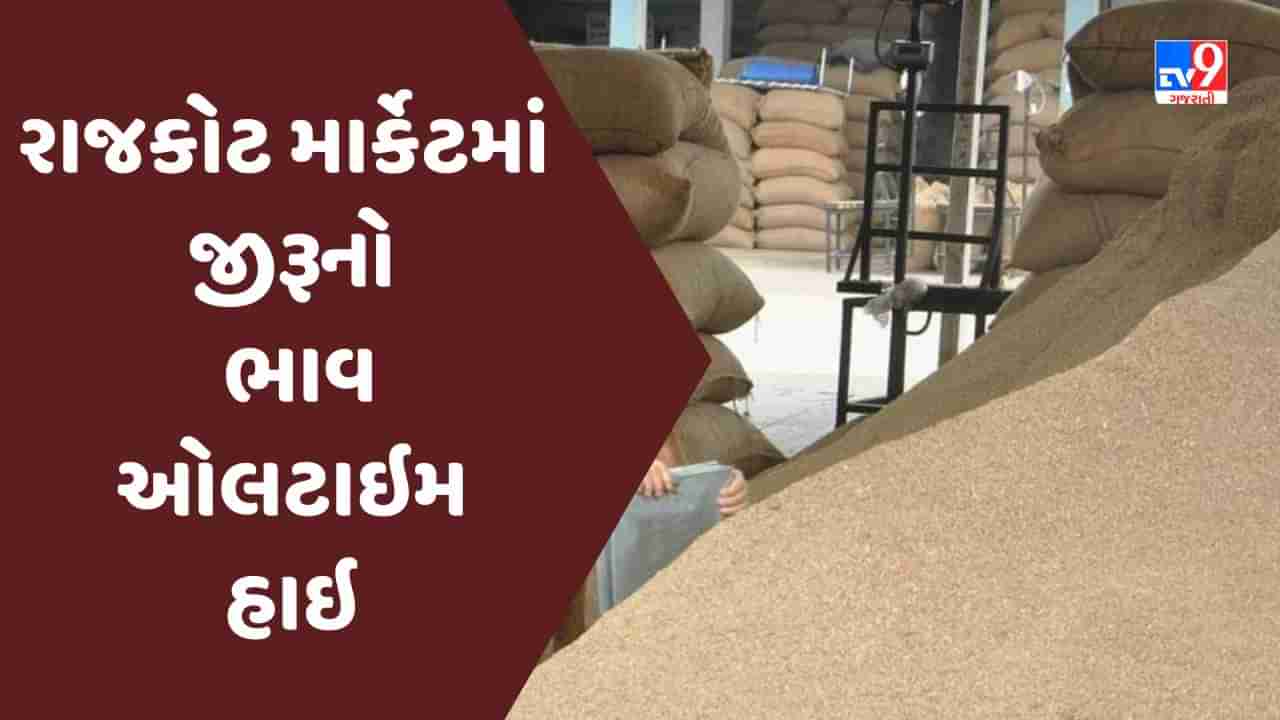 Rajkot: ખેડૂતો માટે સારા સમાચાર, જીરૂનો ભાવ ઓલટાઇમ હાઇ,મણના ભાવ 5351 રૂપિયા ઉપજ્યા