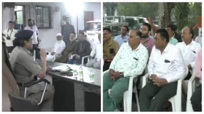 સુરત: પોલીસ પ્રત્યે લોકોમાં વિશ્વાસ જાગે તે હેતુથી પુણા પોલીસ સ્ટેશનમાં લોકસંવાદ યોજાયો, ડીસીપી, એસીપી, સહિતના અધિકારીઓ ઉપસ્થિત રહ્યા