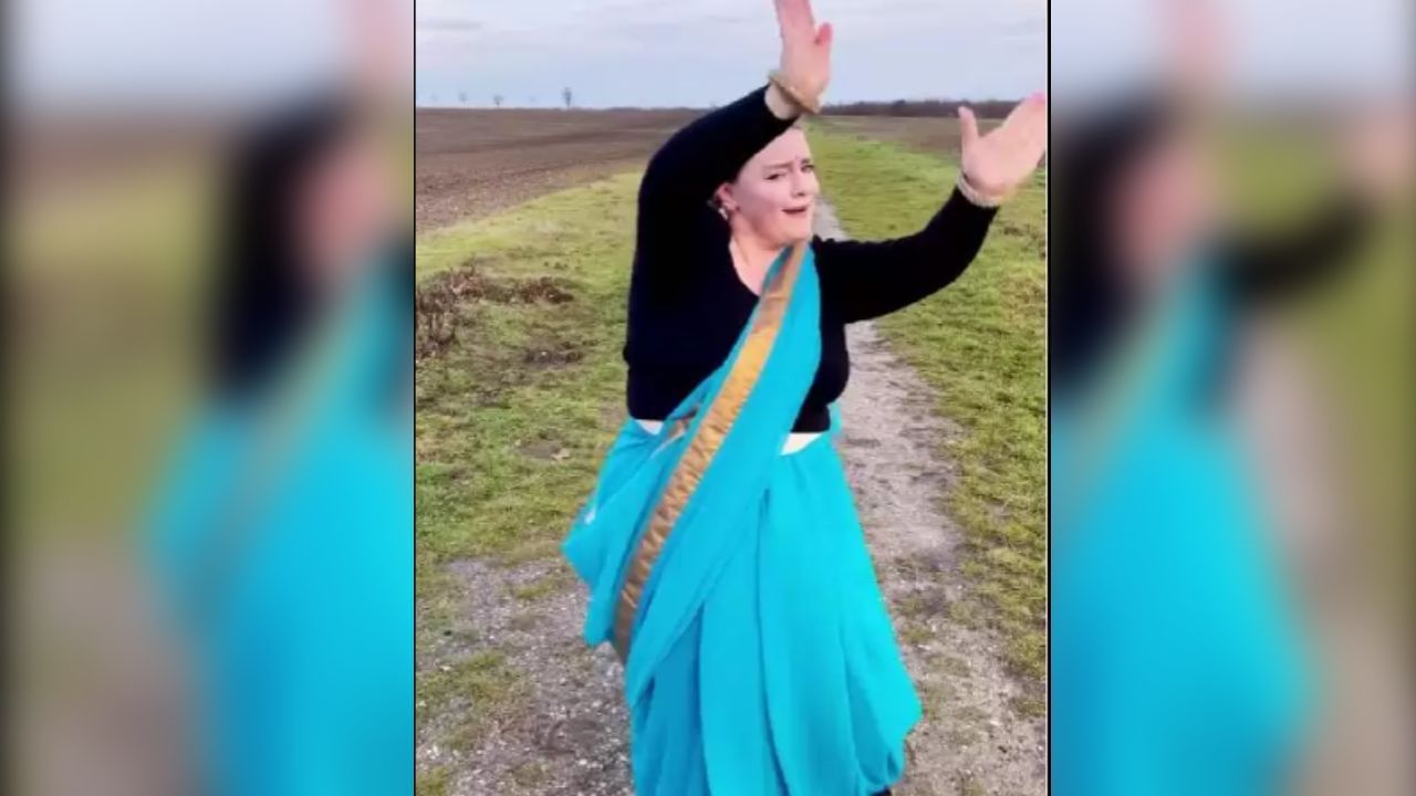 Dance Viral Video : ફાલ્ગુનીના ગીત પર જર્મન યુવતીએ મટકાવી કમર, દેશી અંદાજ થઈ રહ્યો છે વાયરલ