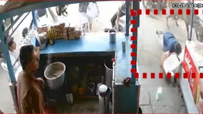 Gir somnath : રખડતા ઢોરનો આતંક યથાવત, બે આખલા બાખડતા મહિલાને લીધી અડફેટે, જુઓ Video