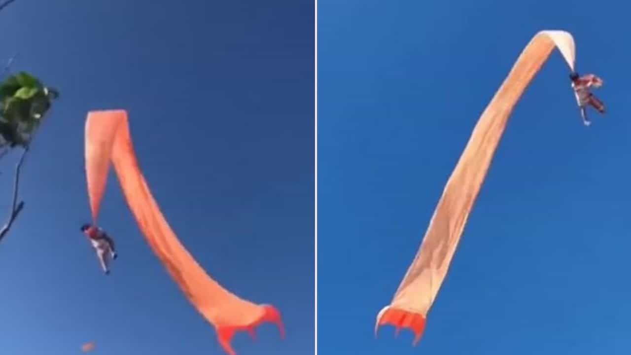 Twitter viral video : પતંગ સાથે ઉડી ગયેલી બાળકીનો Video થઈ ગયો વાયરલ, જાણો શું છે હકીકત?