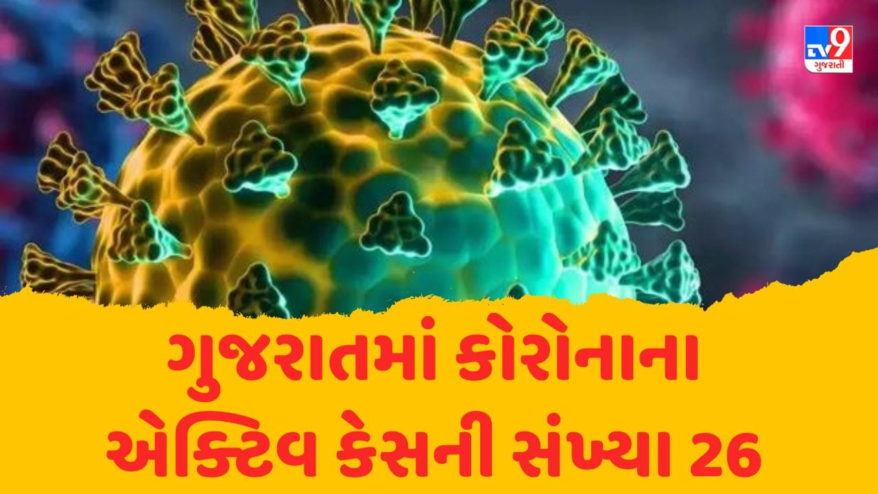 ગુજરાતમાં કોરોનાનો એક કેસ નોંધાયો, એક્ટિવ કેસની સંખ્યા 26એ પહોંચી