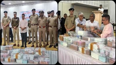 કરોડોની કિંમતના લૂંટાયેલા હીરા આંગડિયા પેઢીને પરત મળ્યા, ગૃહ રાજ્ય મંત્રી હર્ષ સંઘવીએ પોતે વેપારીને આપ્યા હીરા