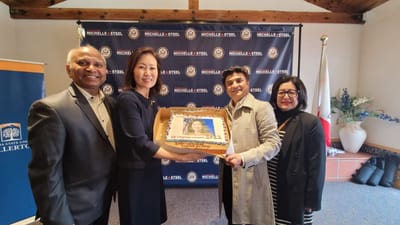 મિશેલ સ્ટીલ ઓરેન્જ કાઉન્ટીના સેનેટર બનવાને લઈ હાલમાં તેમની ઓથ સેરેમનીનો કાર્યક્રમ યોજાયો હતો. 