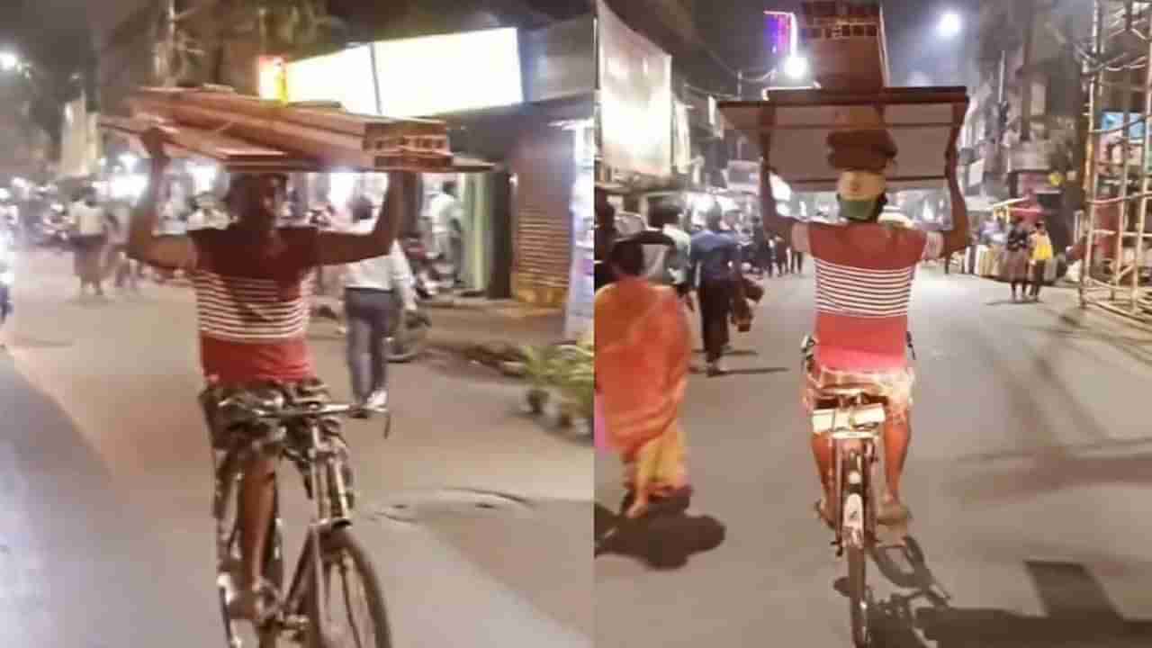 Viral Video : મજૂરનો પ્રેરક વીડિયો થયો વાયરલ, યુઝર્સે કહ્યું- જીવનમાં બસ આવી હિંમત જોઈએ છે