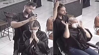 Viral Video: કેન્સર પીડિત યુવતીના મુંડનનો ભાવુક વીડિયો, કેન્સર પીડિતની સાથે સાથે વાળંદ પણ રડયો