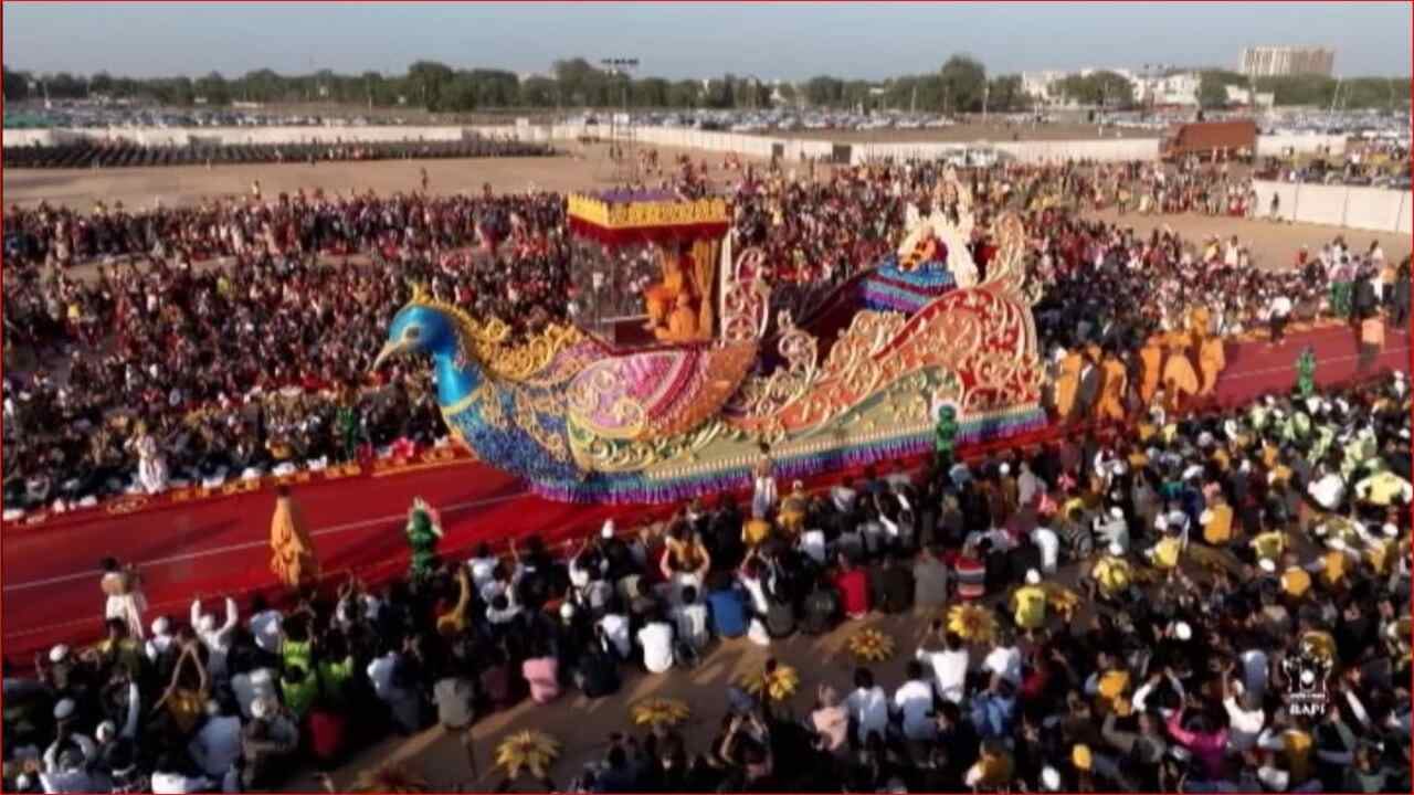 Video: અમદાવાદમાં એક મહિના સુધી ચાલેલા પ્રમુખ સ્વામી શતાબ્દી મહોત્સવની થઈ પૂર્ણાહુતિ, 1 મહિનામાં 1.21 કરોડ લોકોએ લીધી મુલાકાત Video: અમદાવાદમાં એક મહિના સુધી ચાલેલા પ્રમુખ સ્વામી શતાબ્દી મહોત્સવની થઈ પૂર્ણાહુતિ, 1 મહિનામાં 1.21 કરોડ લોકોએ લીધી મુલાકાત