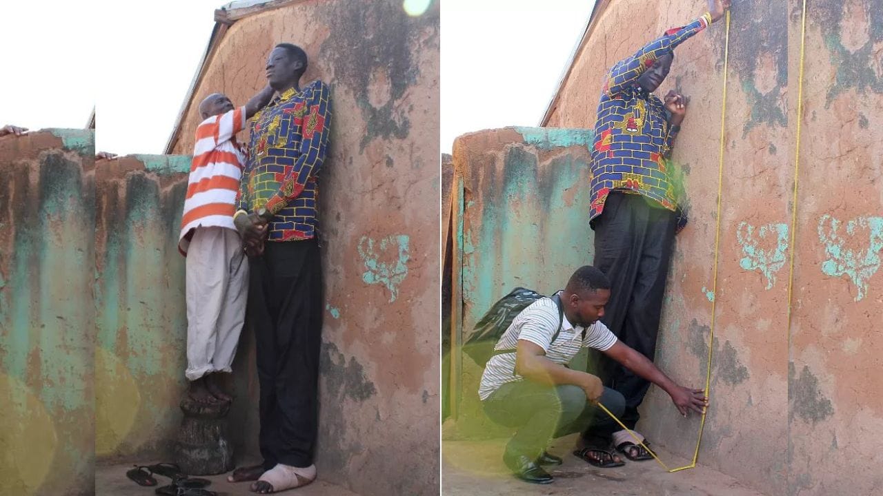 તેને તેની ઊંચાઈનો આ આંકડો ઘાનાની એક સ્થાનિક હોસ્પિટલમાંથી જાણવા મળ્યા હતો. સામાન્ય ચેકઅપ દરમિયાન તેની ઊંચાઈ માપવામાં આવી હતી. તે સમયે હોસ્પિટલ પાસે ઊંચાઈ માપવા માટેને સારા સાધનો પણ ન હતા. 