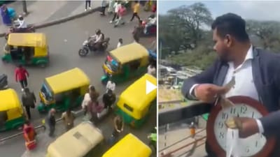 અરે આ શું ! ફ્લાયઓવર પર ચડીને વ્યક્તિ અચાનક કરવા લાગ્યો ચલણી નોટોનો વરસાદ -Video Viral