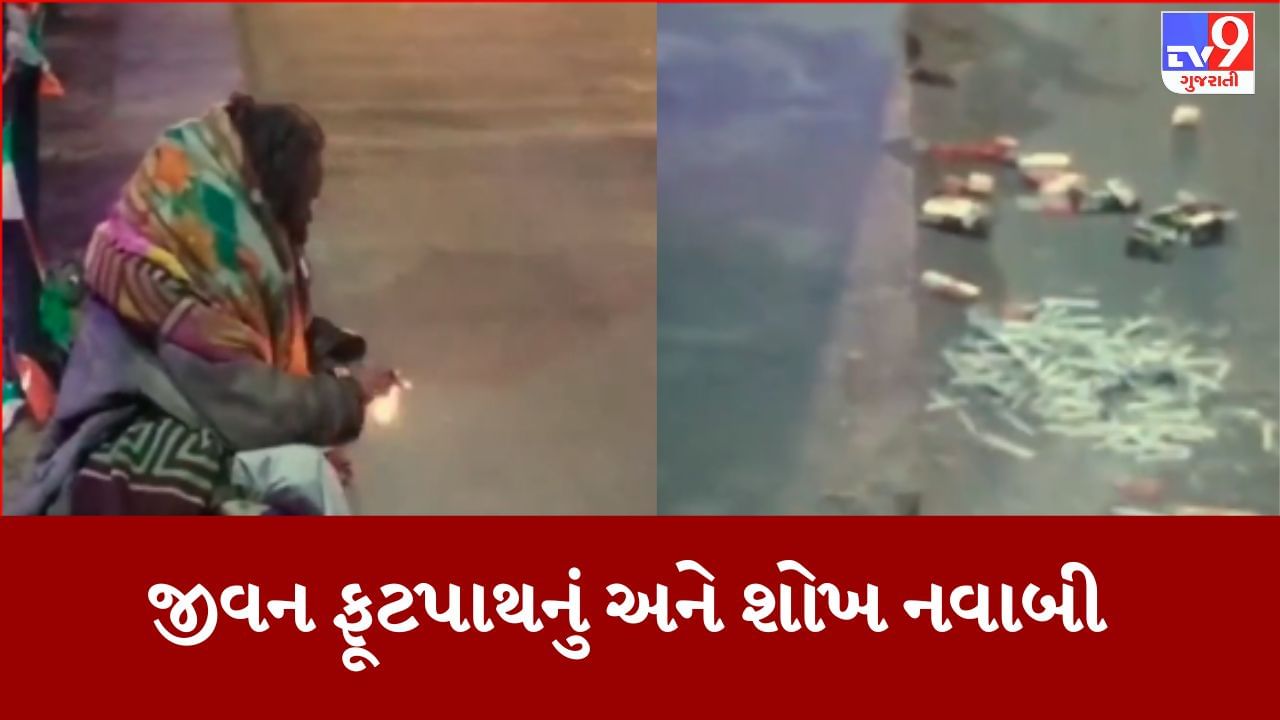 Twitter Viral video : 'કડકે તો કડકે પર મહારાજા કે લડકે' જીવન ફૂટપાથનું અને શોખ નવાબો વાળા, VIDEO જોઈને વિચારમાં પડી જશો !