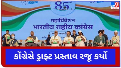 Congress Adhiveshan In Raipur: કોંગ્રેસે 85માં પૂર્ણ સત્રમાં પોતાનો ડ્રાફ્ટ પ્રસ્તાવ રજૂ કર્યો, જાણો શું છે પાર્ટીનું વિઝન