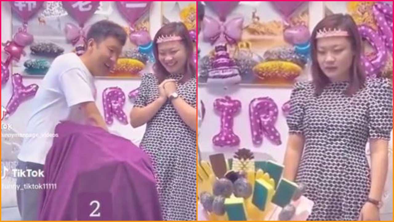 Viral Video પતિએ વેલેન્ટાઈન ડે પર પત્નીને આપ્યુ એવુ સરપ્રાઈઝ, ગિફ્ટ