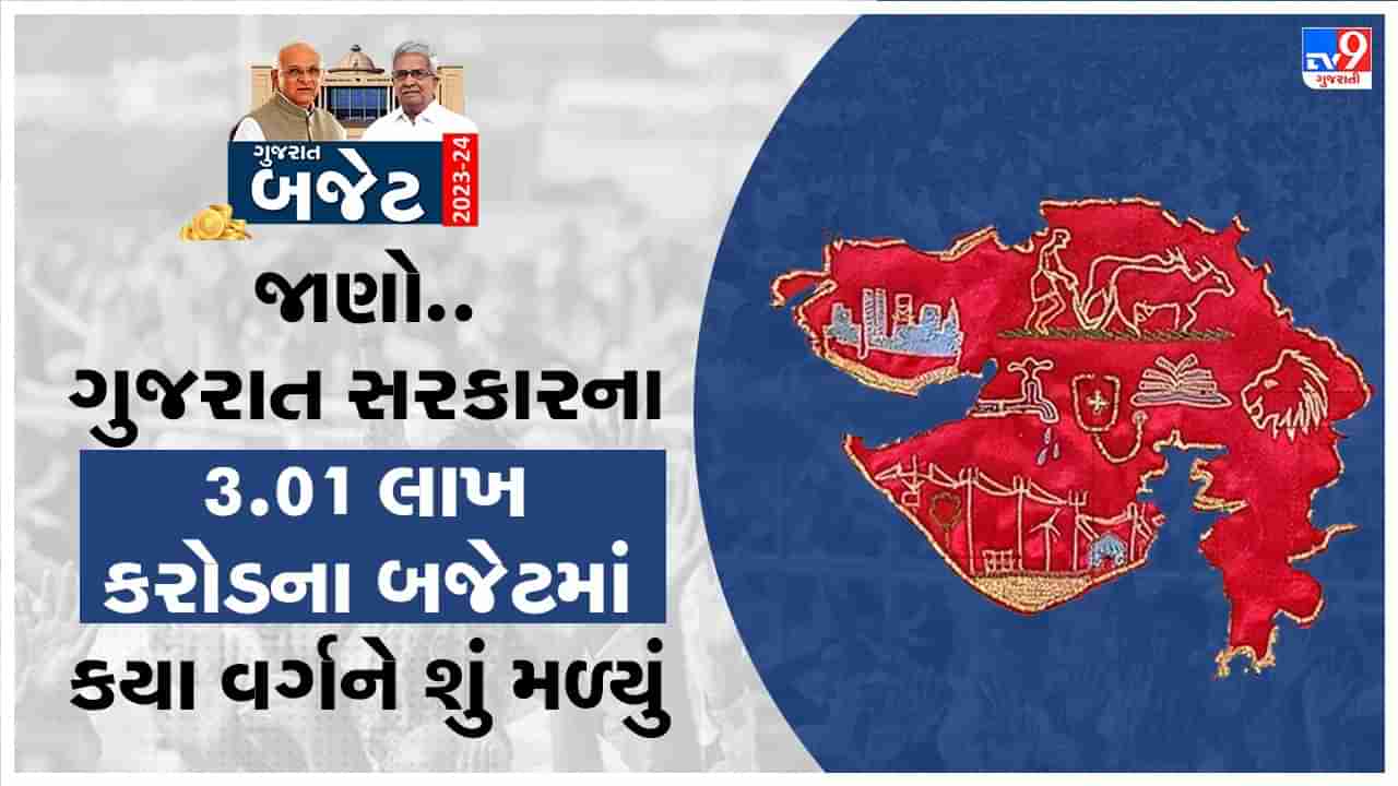 Gujarat Budget 2023-24 : જાણો .. ગુજરાત સરકારના 3.01 લાખ કરોડના બજેટમાં કયા વર્ગને શું મળ્યું, કેવો છે વિકાસનો રોડમેપ