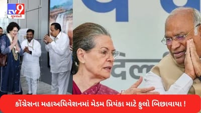 કોંગ્રેસના મહાઅધિવેશનમાં મેડમ પ્રિયંકાની એન્ટ્રી, રસ્તા પર ફુલો પાથરીને કરાયુ વેલકમ, સોનિયા ગાંધી અને ખડગે આપશે જીતનો મંત્ર